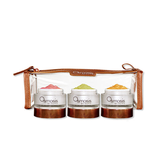 Summer mini enzyme mask trio skincare by osmosis beauty
